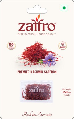 Zaffro Pure Kashmiri Premium Saffron – Grade A++ Mongra Kesar - 250mg
