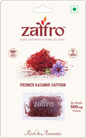 Zaffro Pure Kashmiri Premium Saffron – Grade A++ Mongra Kesar - 500mg